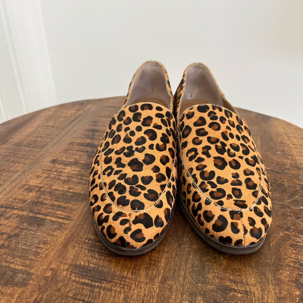 Lucky Brand calf hair loafer in leopard
